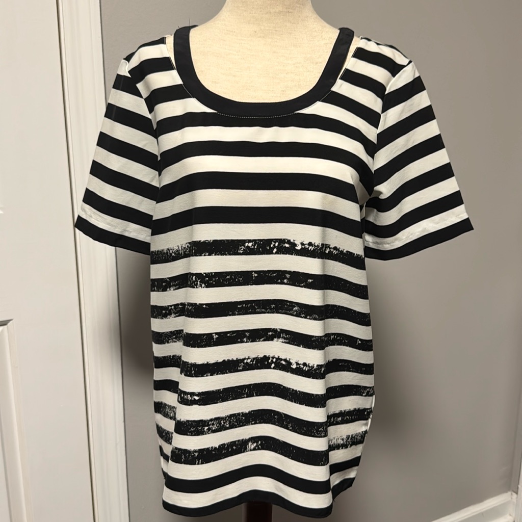 Tibi Striped Top
